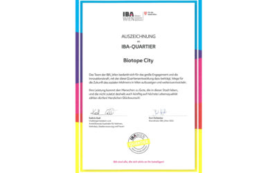 Biotope City Wienerberg erhält Auszeichnung als IBA-Quartier