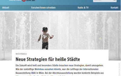 Neue Strategien für heiße Städte – Artikel in ORF Wissenschaft